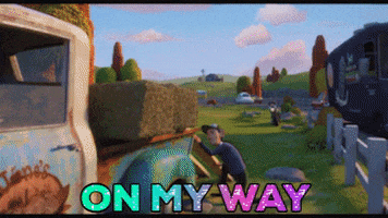 Driving On My Way GIF by The Animal Crackers Movie