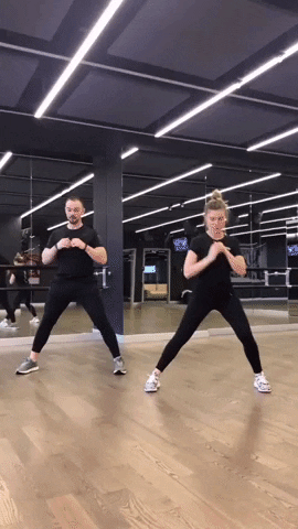 hiitworkout giphyupload side lunges GIF