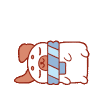 PugiBuni dog kawaii puppy sleep Sticker