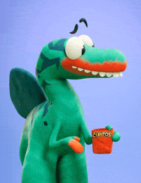 Yum Yum Eating GIF by Claynosaurz