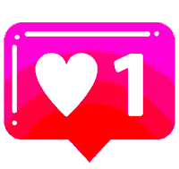 Heart Red Like Sticker
