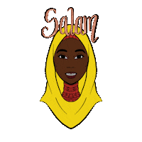 greeting african muslim Sticker