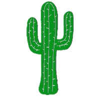 cactus looking good Sticker by Rockin A Design