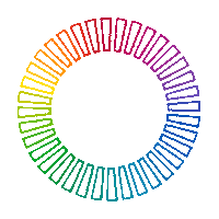 dinaaaaaah rainbow color colorful gif artist Sticker