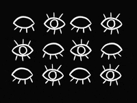 Potluck eyes potluck openeyes negativespace GIF