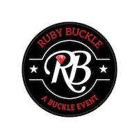 RubyBuckle barrel race ruby buckle rubybuckle lazye Sticker