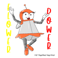 Girl Flower Sticker by Royalrivermusik