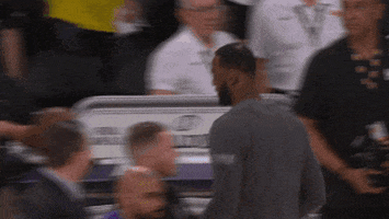 lebron james hug GIF by NBA