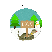 Snow Winter Sticker by LioxFoundation