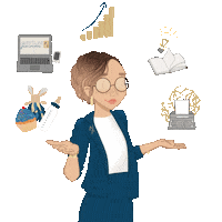 ambitionsfeminines business emma business woman mumpreneur Sticker