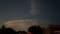 Lightning Illuminates 'Beautiful' Anvil Cloud in South Texas Sky