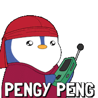 Lets Go Sticker by Pudgy Penguins