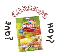Arcoirispy comida salsa mate te Sticker