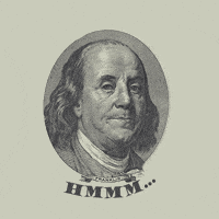 Wondering Benjamin Franklin GIF by GIPHY Studios 2021