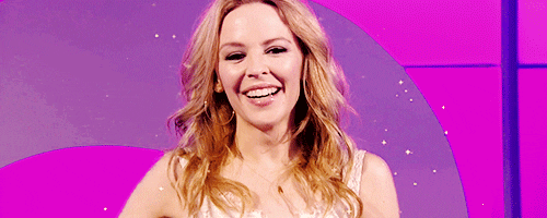 Waving Kylie Minogue GIF