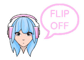 Flipoff Sticker by Bamby Media