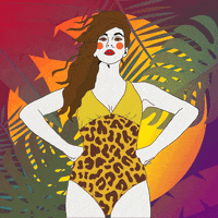 kimthesim fashion retro queen plants GIF