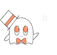 AChaoticScribbler love heart ghost miss Sticker