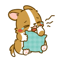 Sleepy Welsh Corgi Sticker by Lazy Corgi
