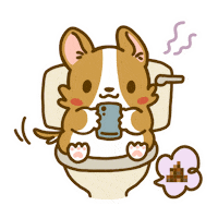 Welsh Corgi Puppy Sticker by Lazy Corgi