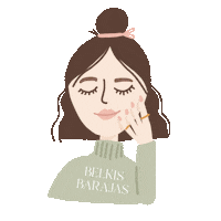 belkisbarajas beauty skincare mask glowing Sticker