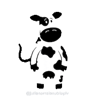 Cow Vaca Sticker by Juliana Maia Nutri APLV