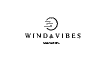 Black And White Logo Sticker by Wind and Vibes
