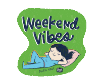 Weekend Sticker by Alicia Souza
