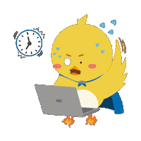 Deadline Rushing Sticker by hanyang_stu