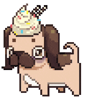 Tired Dog Sticker