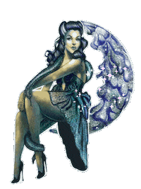 zhanadarte moon blink moi pinup Sticker