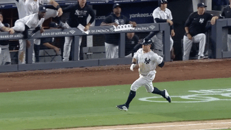 Happy New York Yankees GIF by Jomboy Media