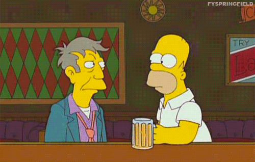 drunk homer simpson GIF