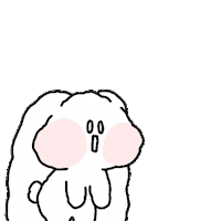 OOAI bye tired emoji rabbit Sticker