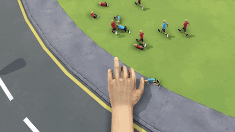 hands video game physics GIF