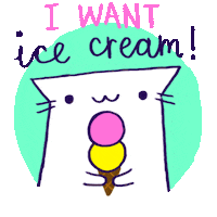 Hungry Ice Cream Sticker by Cindy Suen