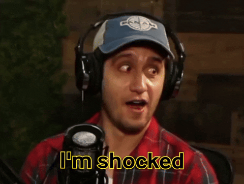 Shocked Podcast GIF by Wesam's World