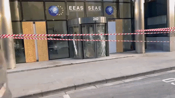 Brussels Offices Damaged After COVID-19 Protest Turns Violent