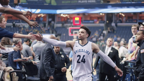 High Five Walk Off GIF by Memphis Grizzlies 