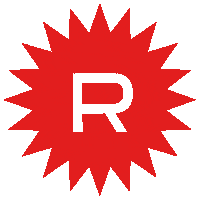 REBELL_STUDIO logo design star studio Sticker