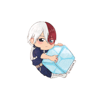 ansoen_b ice mha bnha todoroki Sticker