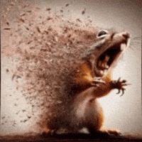 Scream Squirrel GIF