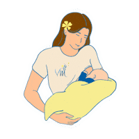 vanillamilk_fr breastfeeding maman allaitement vanilla milk Sticker