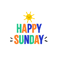 Happy Sunday Weekend Sticker by Jessica Lau