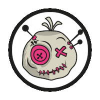 voodootoken logo cryptocurrency coin memecoin Sticker