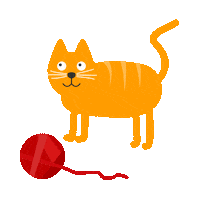 Red Cat Sticker by Zettje-mijn-leven