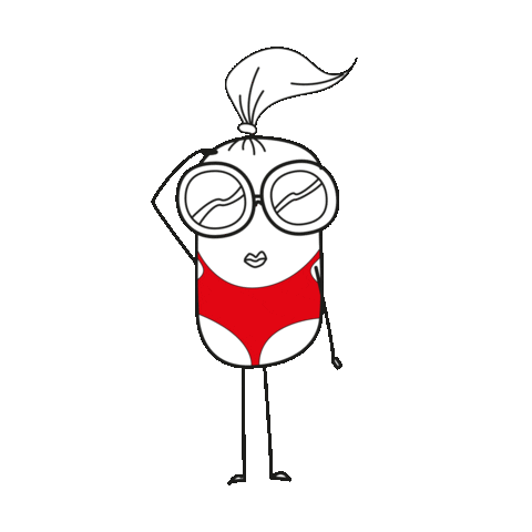 Beach Swimming Sticker by Quipster