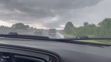 Woman Captures Lightning Striking Husband's Truck