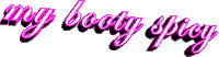 My Booty Spicy Sticker by AnimatedText