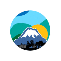 Mount Rainier Mountain Sticker by PLU